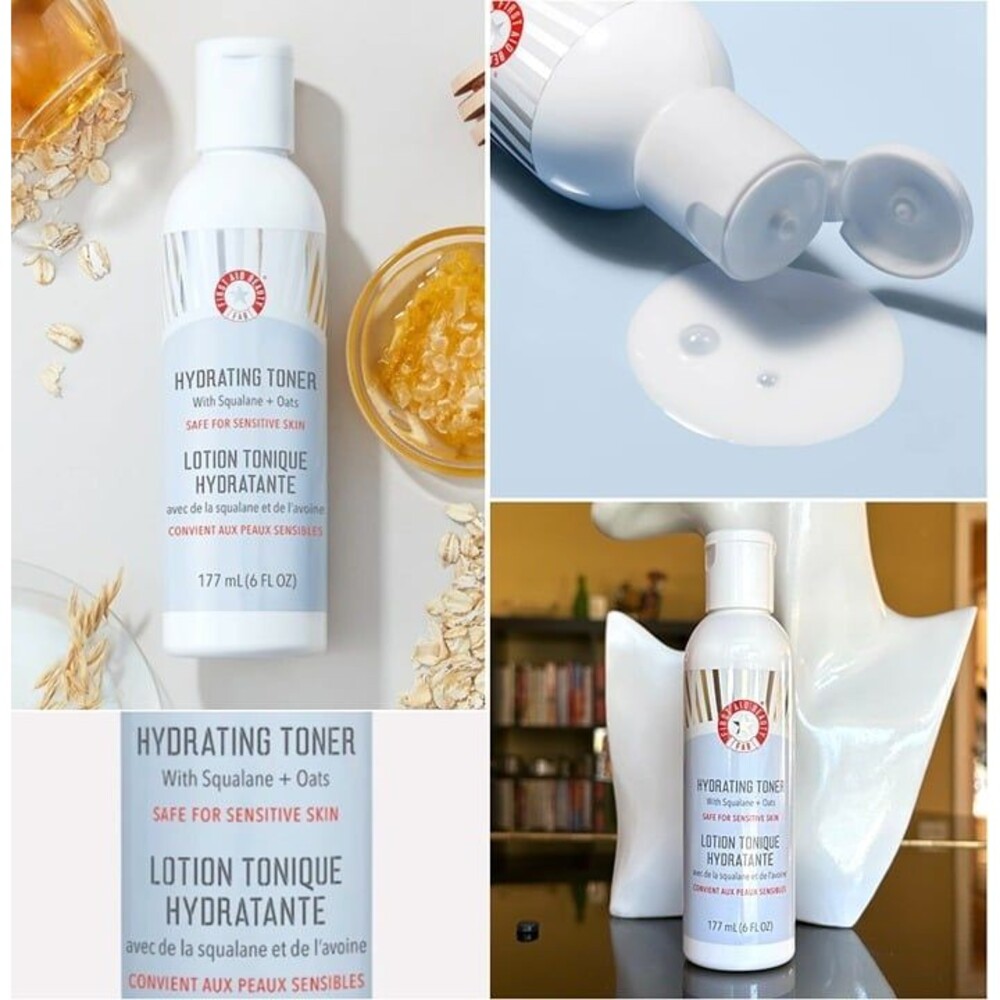 SEALED First Aid Beauty FAB Hydrating Toner Soothing Squalane + Oats Milky Toner